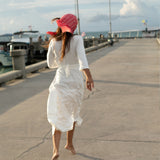 LIBERTY DRESS perłowa biel