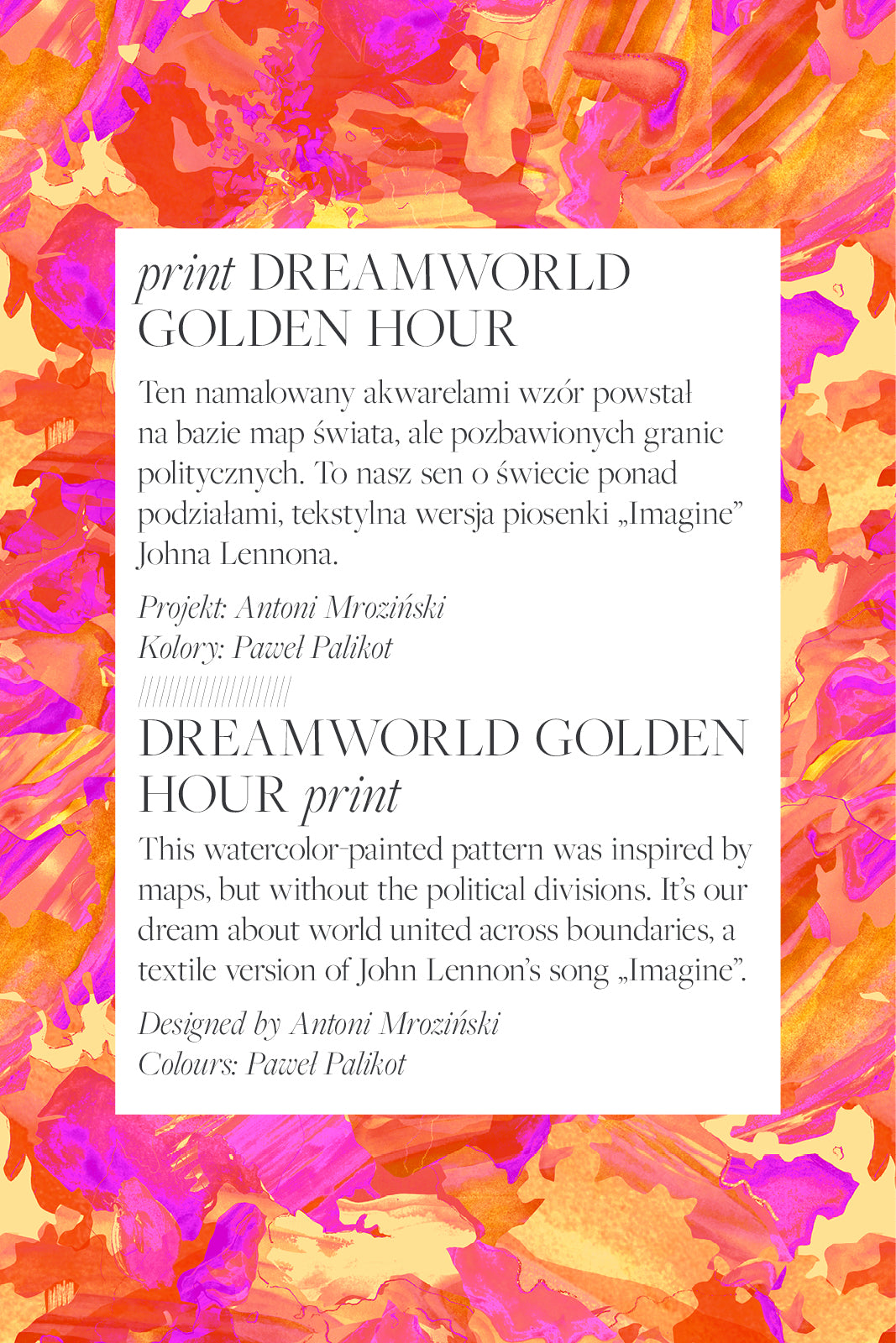 LIBERTY DRESS print Dreamworld golden hour