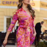 LIBERTY DRESS print Dreamworld golden hour