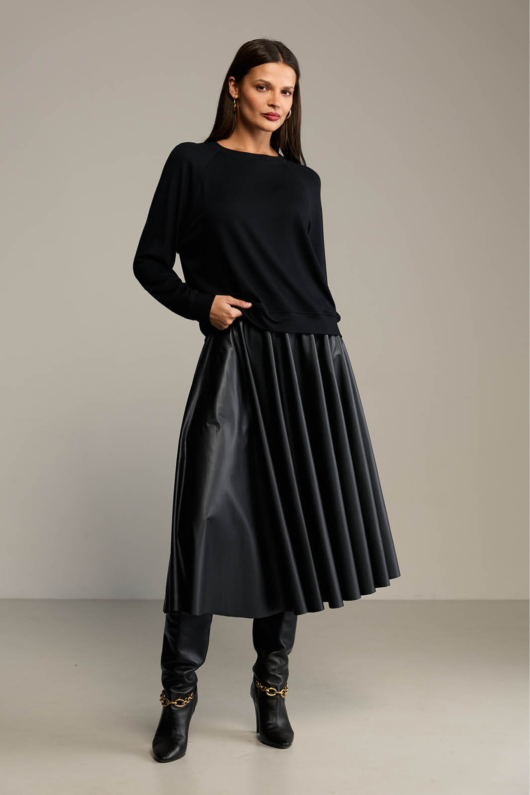 Blouse LUCY IN THE SKY black modal