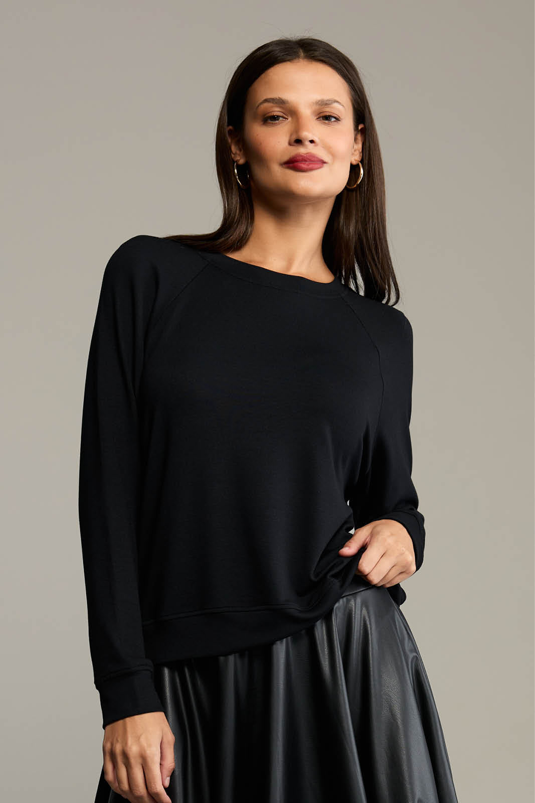 Blouse LUCY IN THE SKY black modal