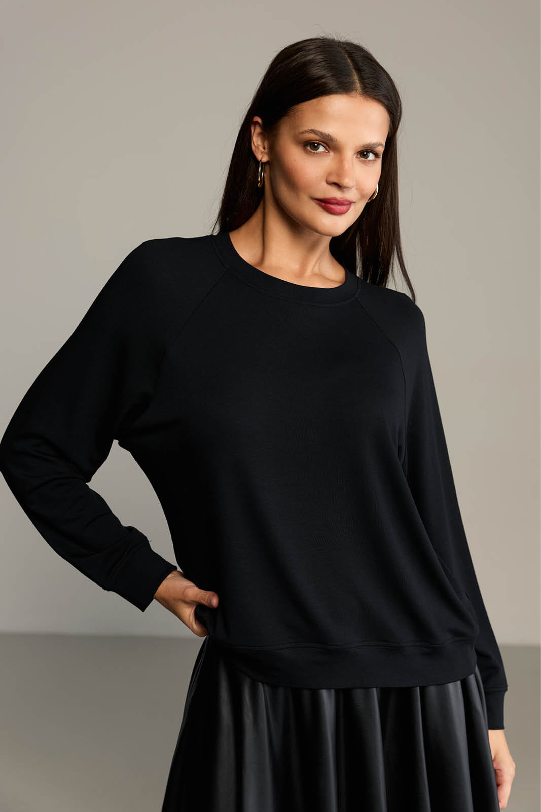 Blouse LUCY IN THE SKY black modal