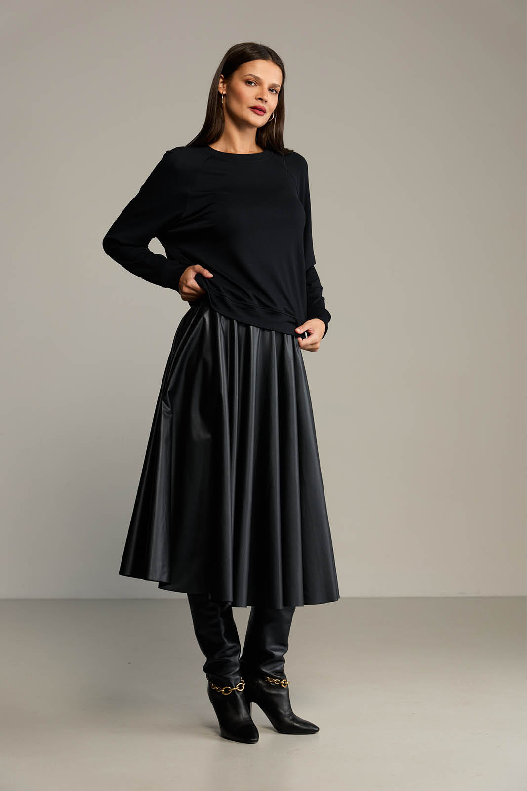 Blouse LUCY IN THE SKY black modal