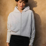 MADE MY DAY jasny szary melanż ze srebrnym lampasem