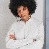 MADE MY DAY jasny szary melanż ze srebrnym lampasem