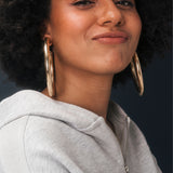 MADE MY DAY jasny szary melanż ze srebrnym lampasem