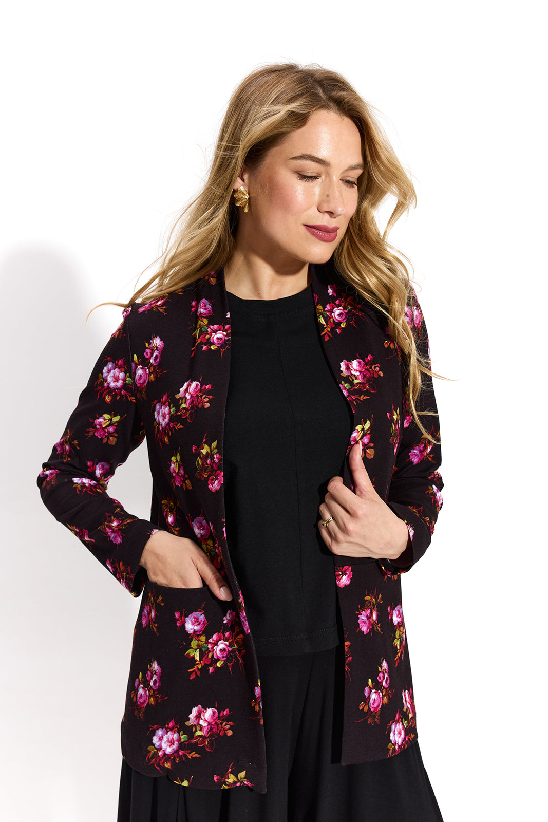 OPEN MIND print risk'n'roses black