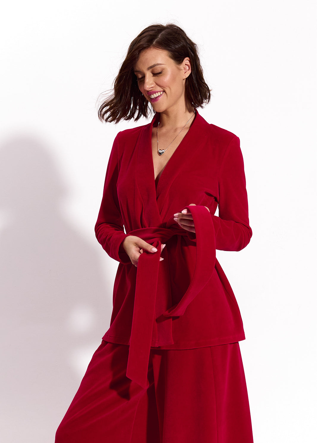 THELMA szkarłatny welur