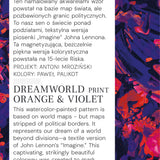 Sukienka OPERA print Dreamworld orange & violet