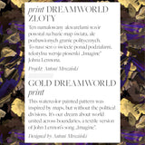SKINCITY Z GOLFEM MAXI print Dreamworld złoty
