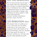 MADOXY espresso & print leo burgundy