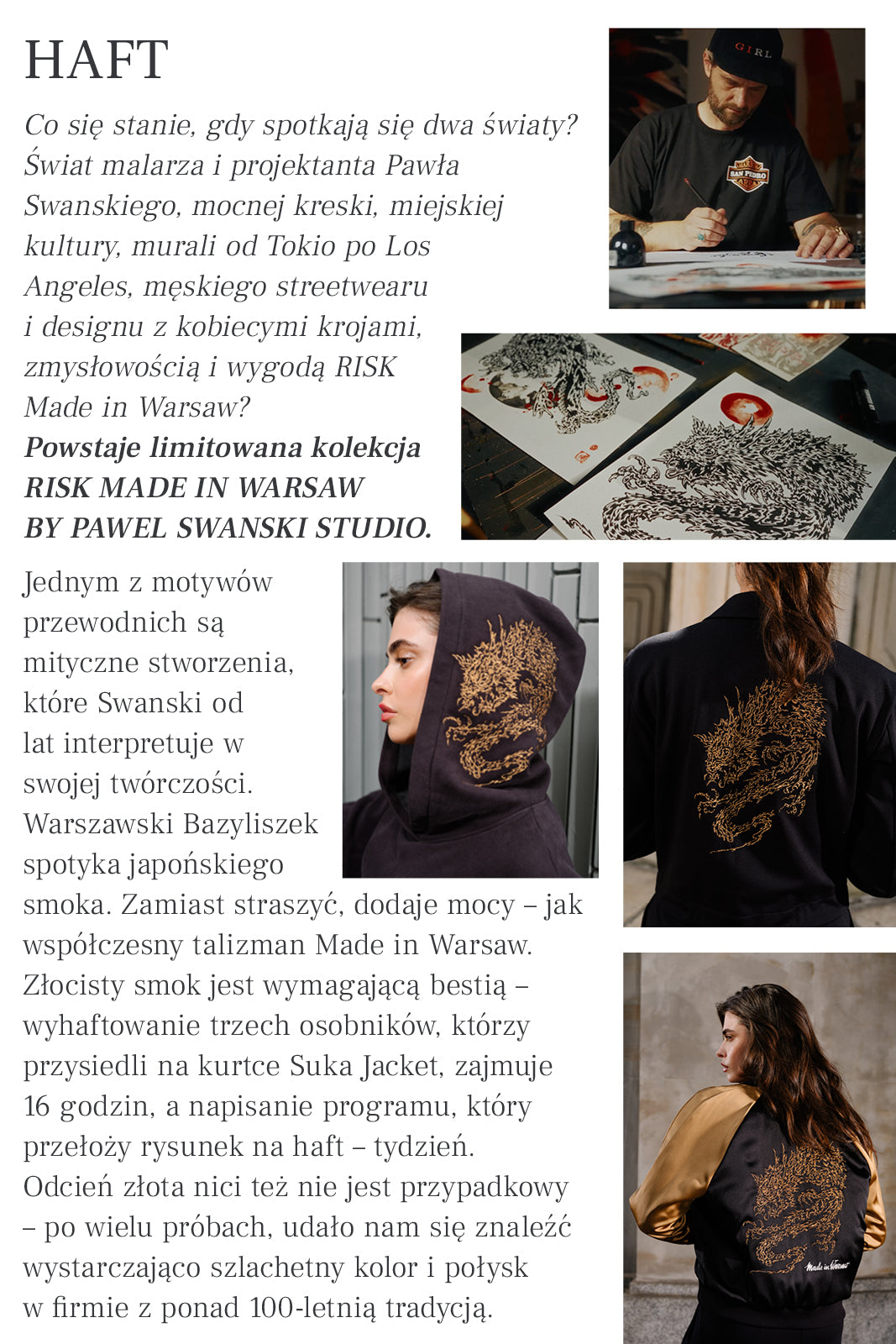 Bluza LOVE YOU MORE nearly black haft Swanski Studio