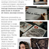 APASZKA print Swanski Studio black & gold