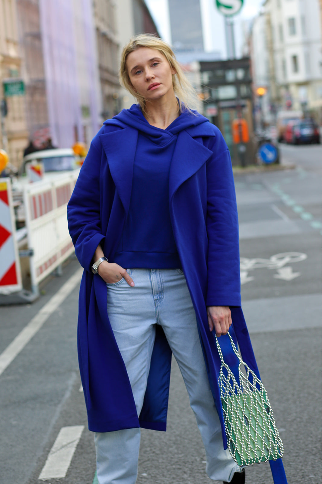 REVOLUTIONARY COAT art blue