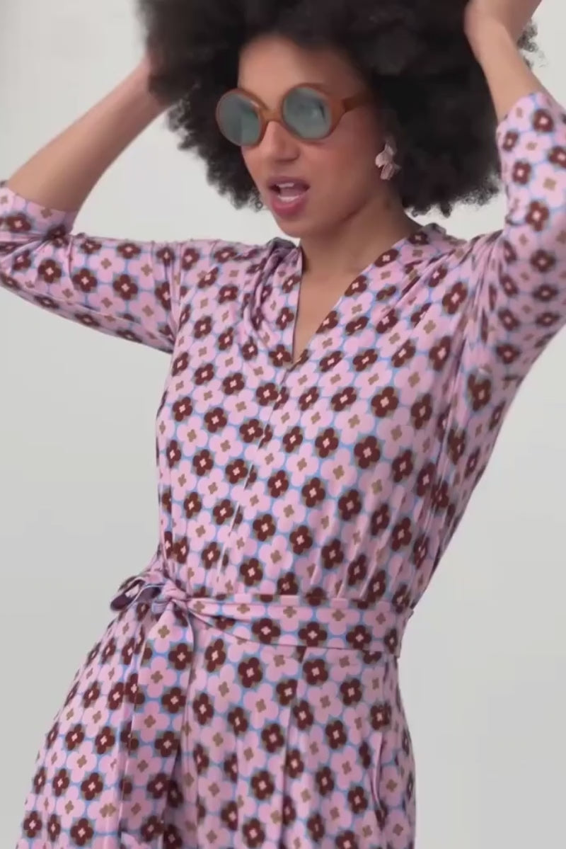 LIBERTY JUMPSUIT The Best of the 70s Small Flowers print 