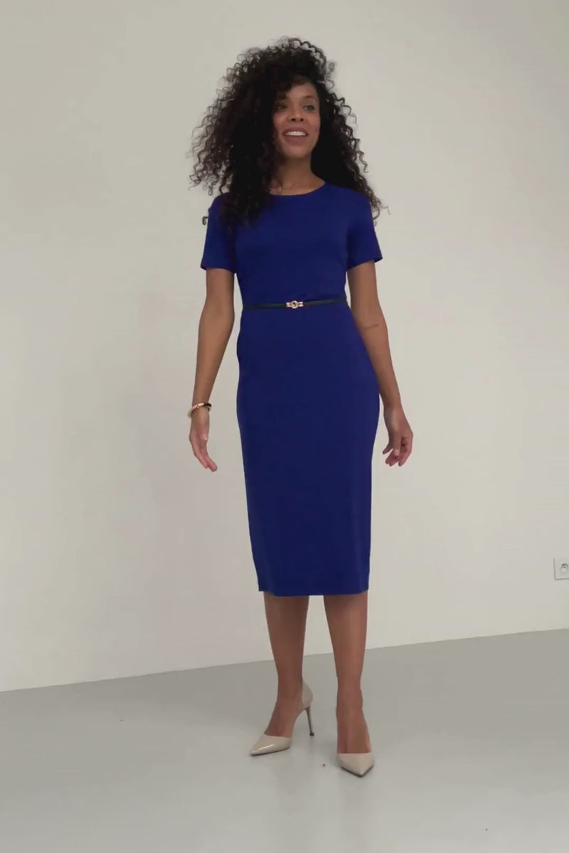 NEW T-SHIRT DRESS art blue