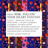 SAWCIA Z DŁUGIM RĘKAWEM print risk. follow your heart fantasy