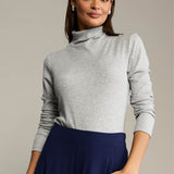 Turtleneck SIMPLY VAN GOLF ribbed grey