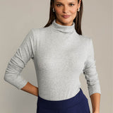 Turtleneck SIMPLY VAN GOLF ribbed grey