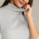 Turtleneck SIMPLY VAN GOLF ribbed grey