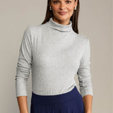 Turtleneck SIMPLY VAN GOLF ribbed grey