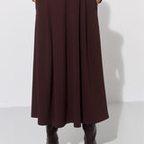 SPÓDNICA GARNITUROWA 7/8 espresso