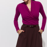 SPÓDNICA GARNITUROWA 7/8 espresso