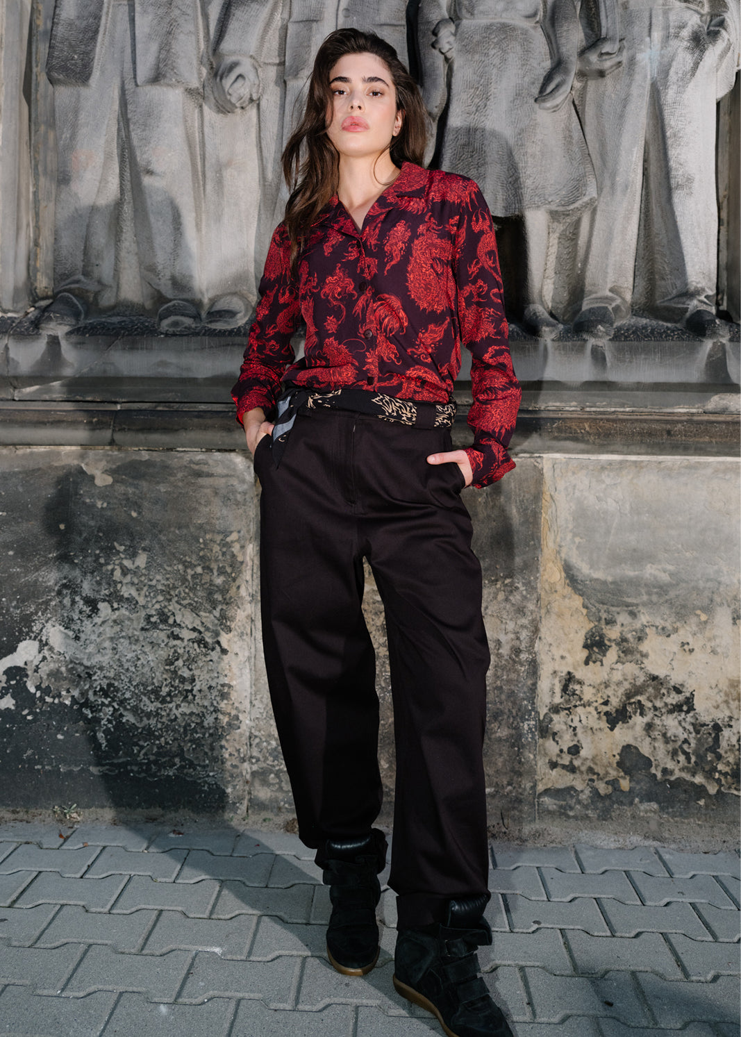 Spodnie RISKY CRUSH Swanski Studio black