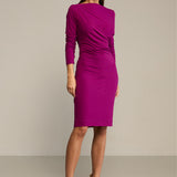 Sukienka BODY POSITIVE purpurowa