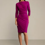 Sukienka BODY POSITIVE purpurowa