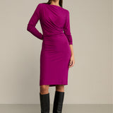 Sukienka BODY POSITIVE purpurowa