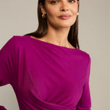 Sukienka BODY POSITIVE purpurowa