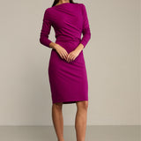 Sukienka BODY POSITIVE purpurowa