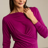 Sukienka BODY POSITIVE purpurowa