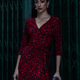 BOGINI PRZED KOLANO print czerwona pantera