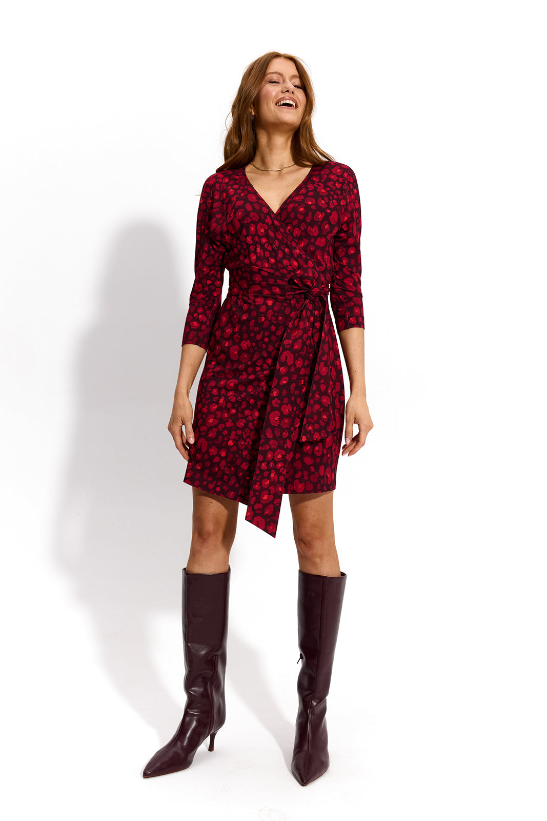 BOGINI PRZED KOLANO print czerwona pantera