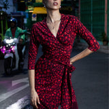 BOGINI PRZED KOLANO print czerwona pantera