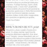 DRAPQUEEN print risk'n'roses rusty