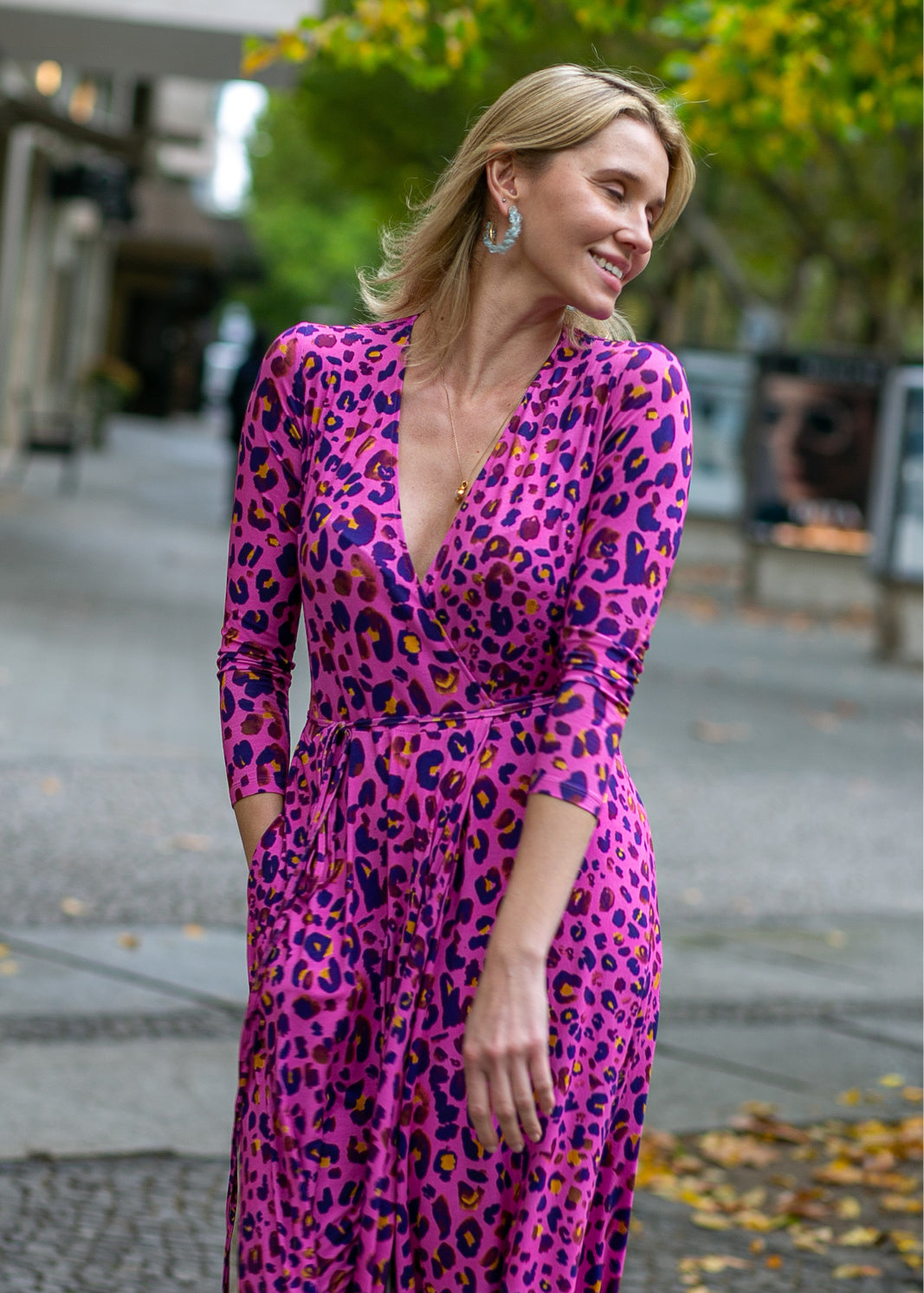 DREAMGIRL z długim rękawem print różowa pantera