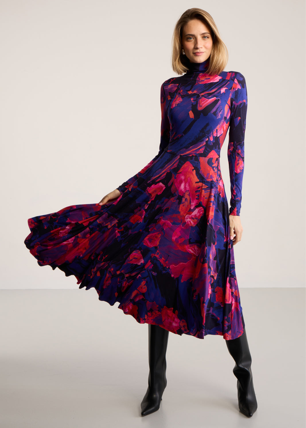 Sukienka GO(LF) FOR IT print Dreamworld orange & violet