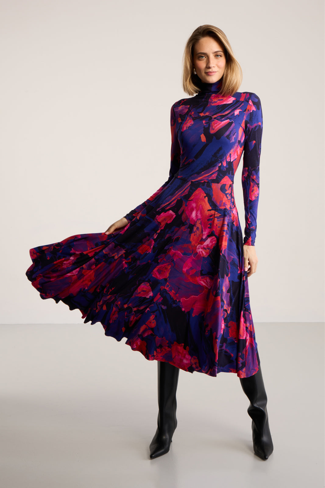 Sukienka GO(LF) FOR IT print Dreamworld orange & violet