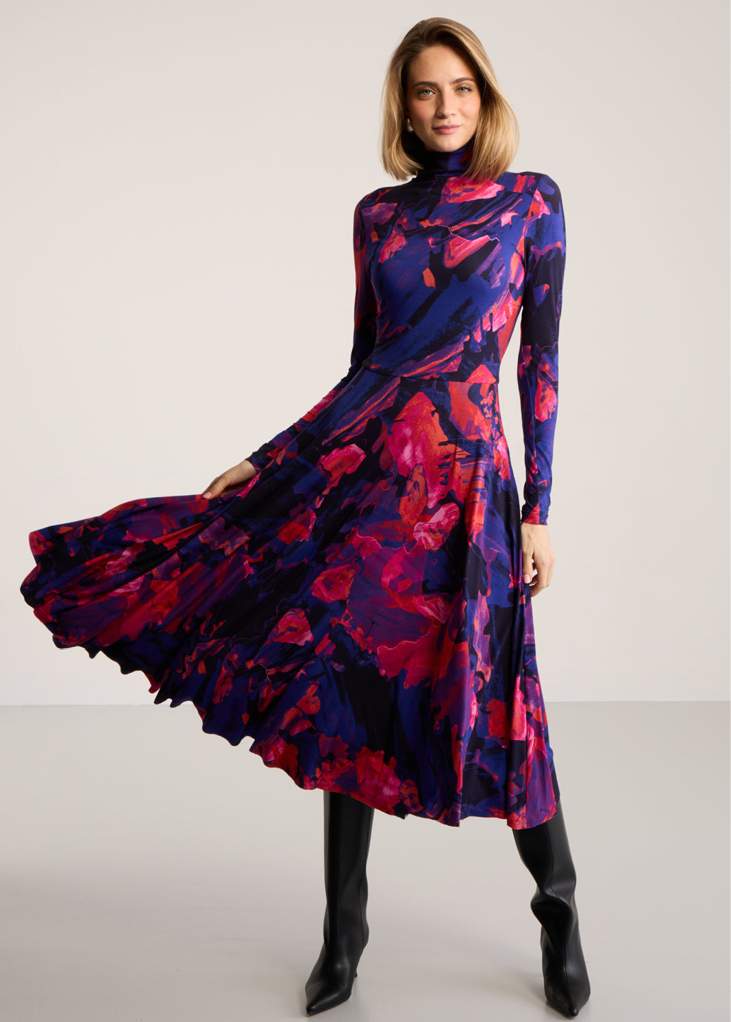 Sukienka GO(LF) FOR IT print Dreamworld orange & violet