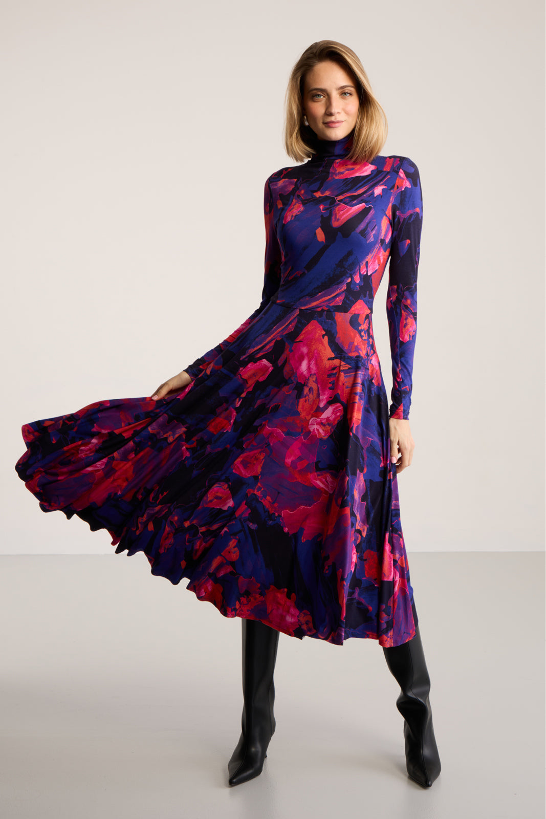 Sukienka GO(LF) FOR IT print Dreamworld orange & violet
