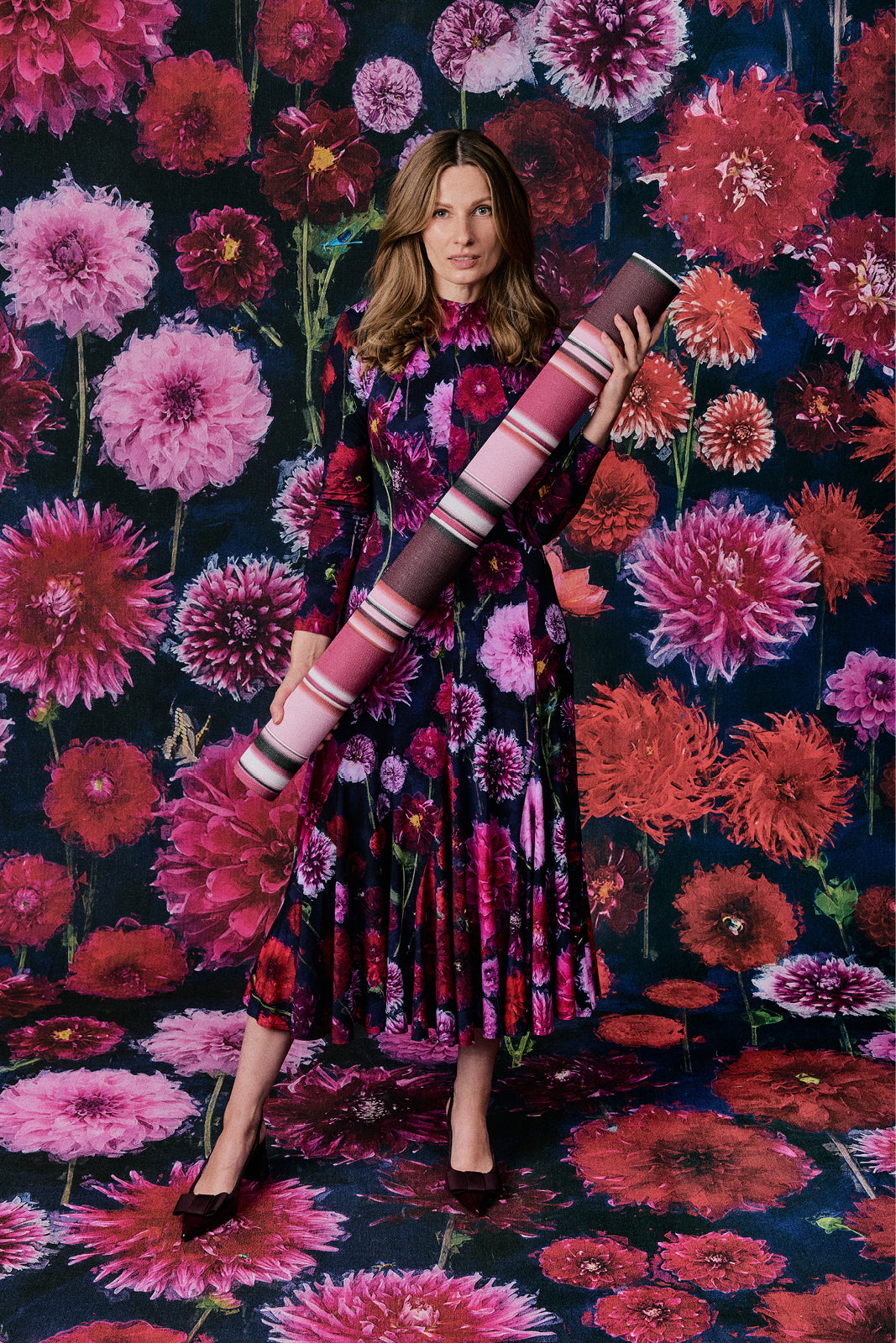 Dress LET’S DANCE dahlias print