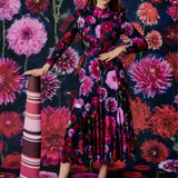 Dress LET’S DANCE dahlias print