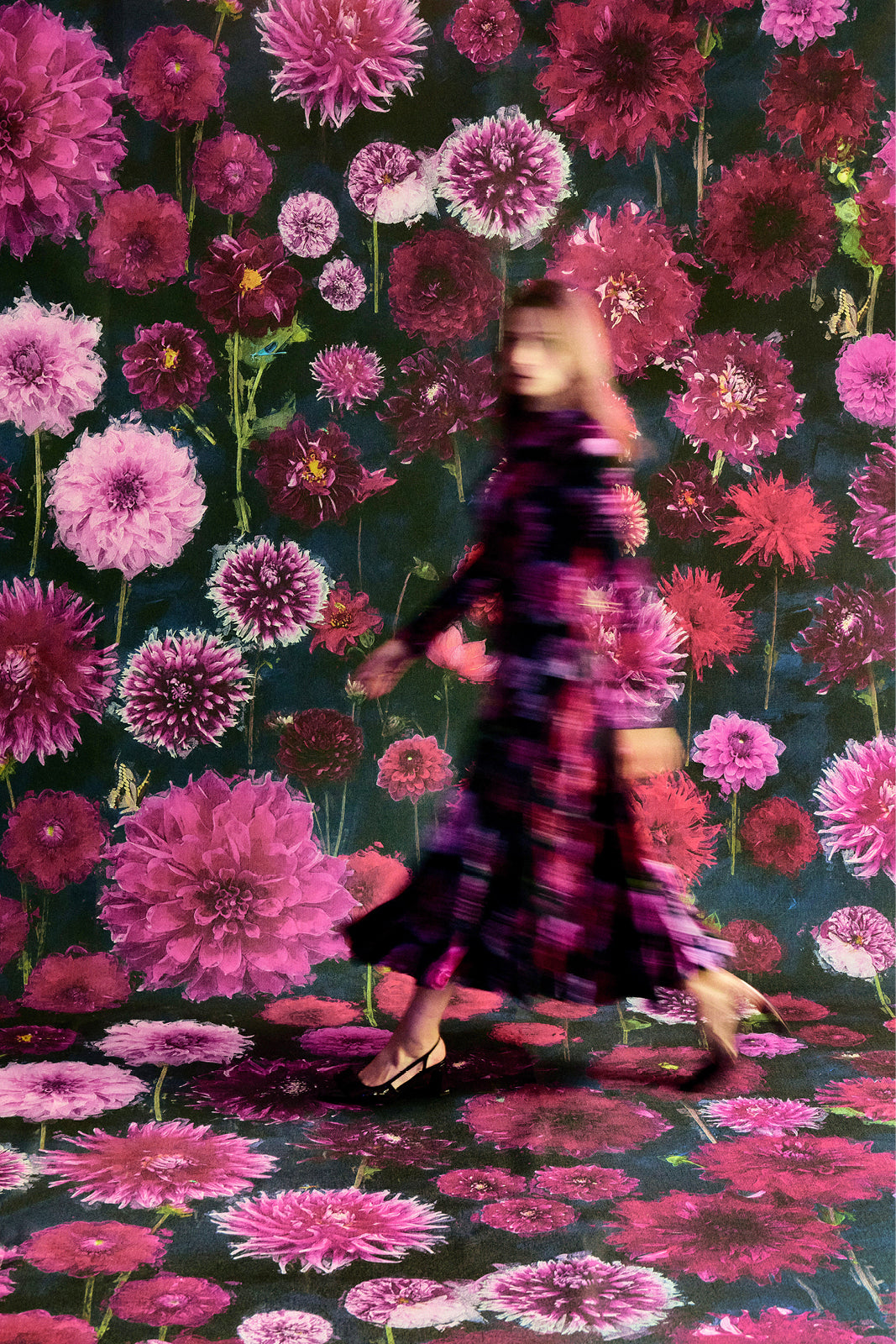 Dress LET’S DANCE dahlias print