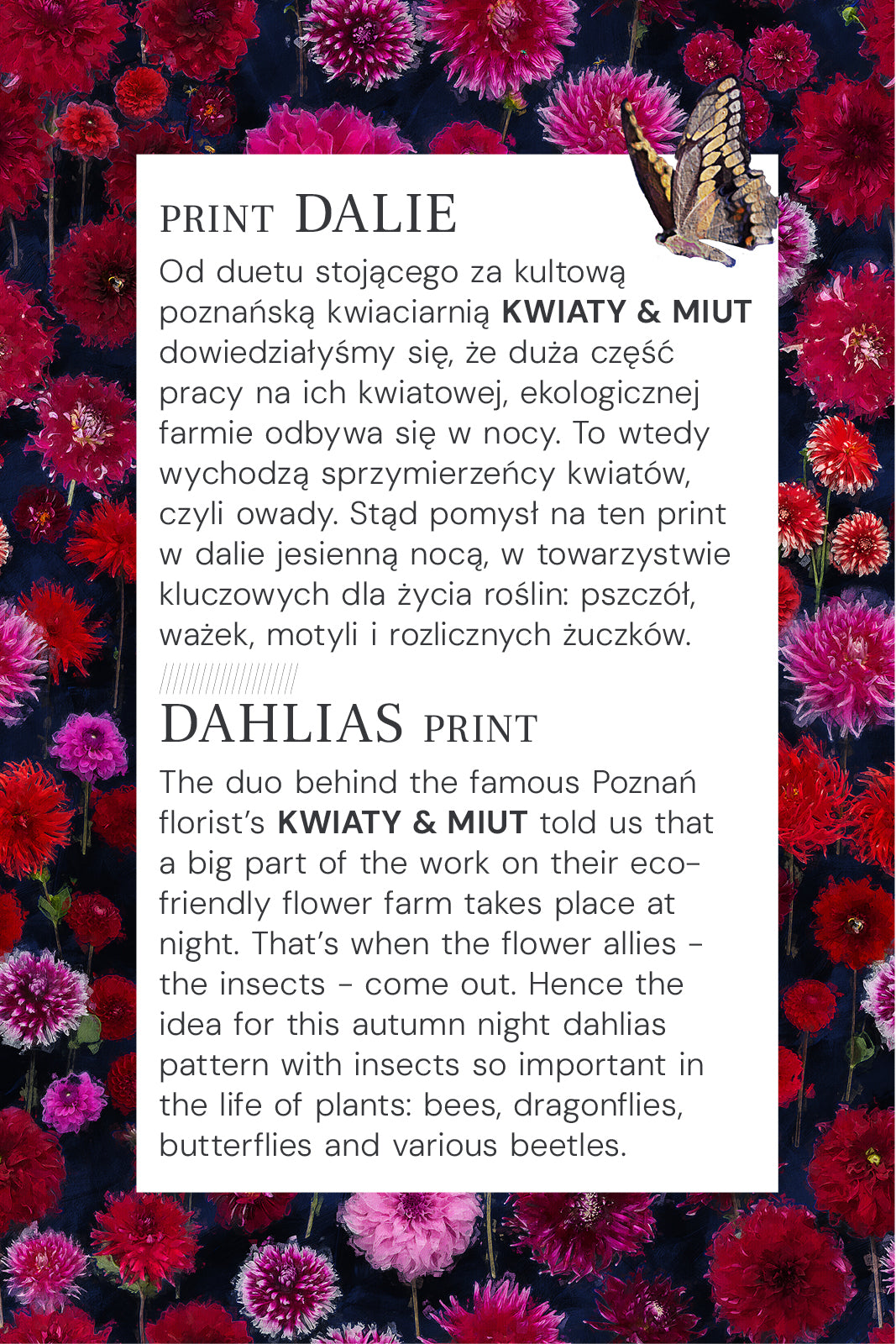 Dress LET’S DANCE dahlias print
