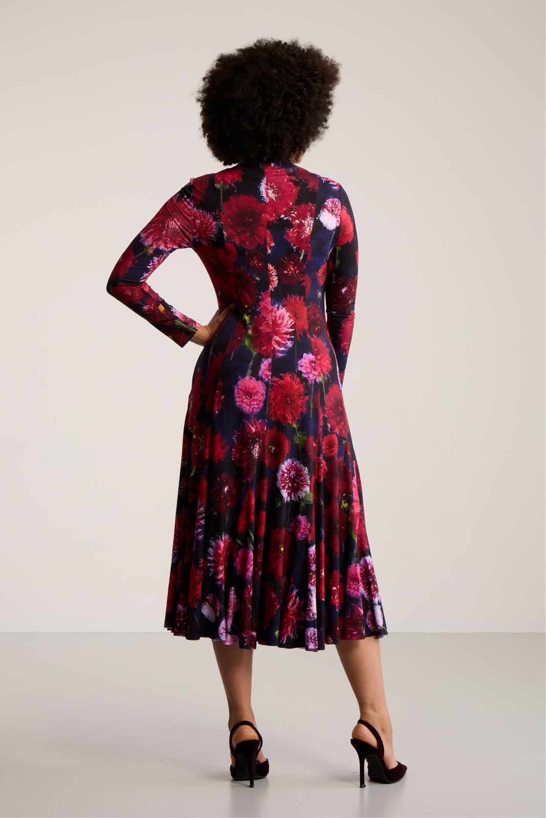 Dress LET’S DANCE dahlias print