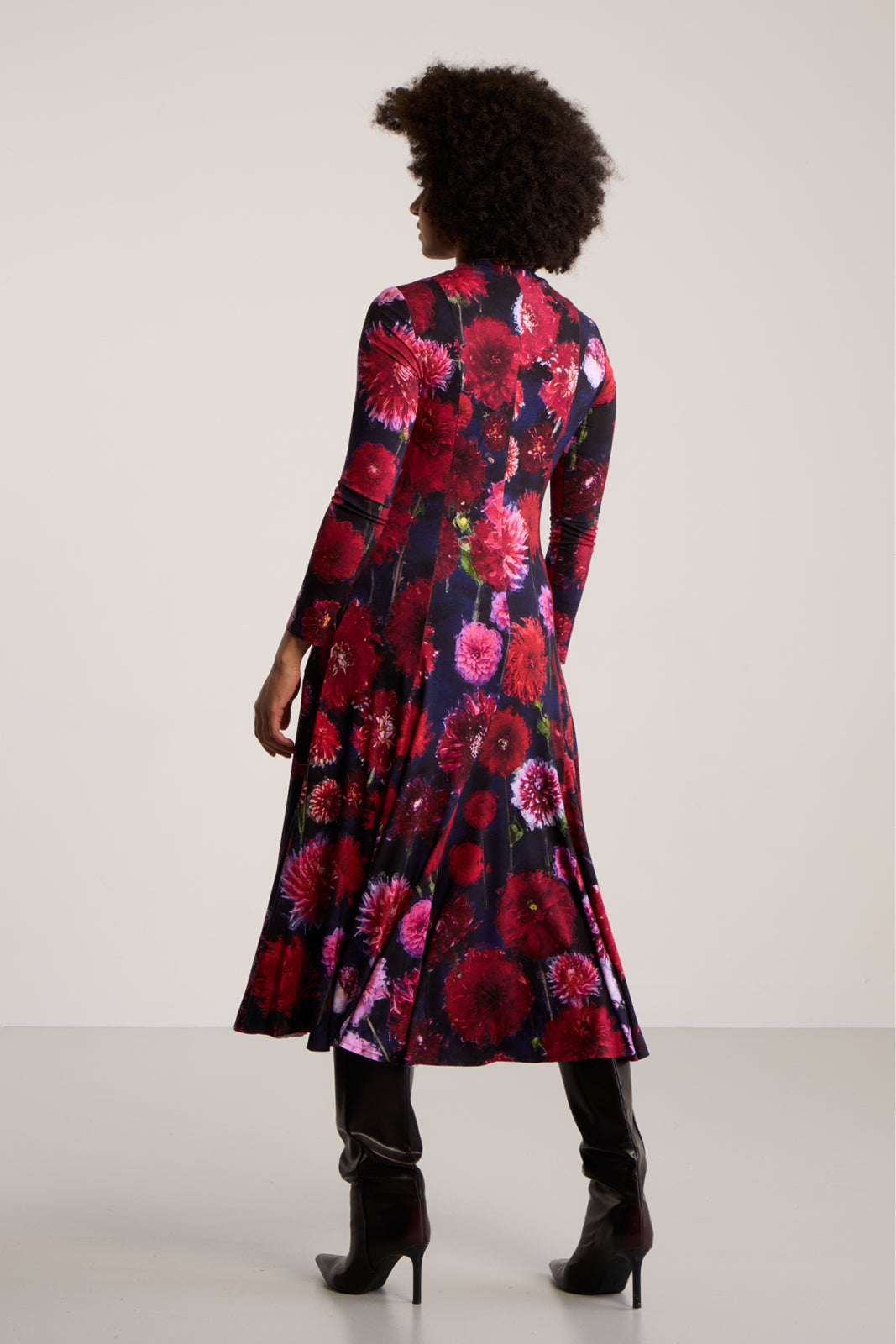Dress LET’S DANCE dahlias print