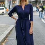 LIBERTY DRESS MAXI nocny granat